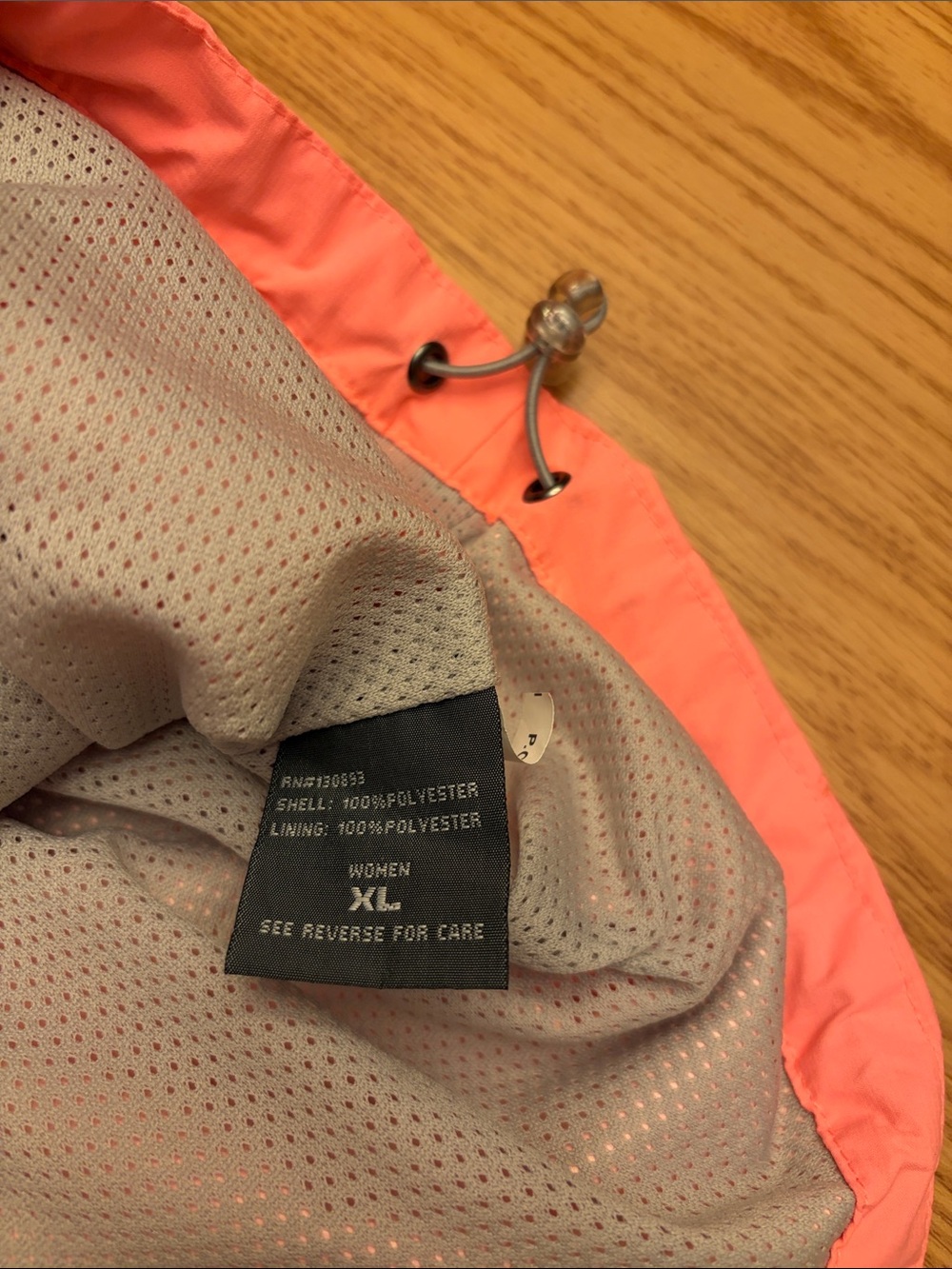 New Balance Coral/Pink Neon Windbreaker Jacket XL - Picture 9 of 10